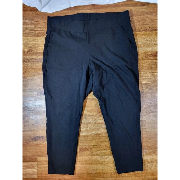 Torrid Active Performance Core Crop Leggings Women's 2X Black Stretch Pockets - Picture 1 of 3